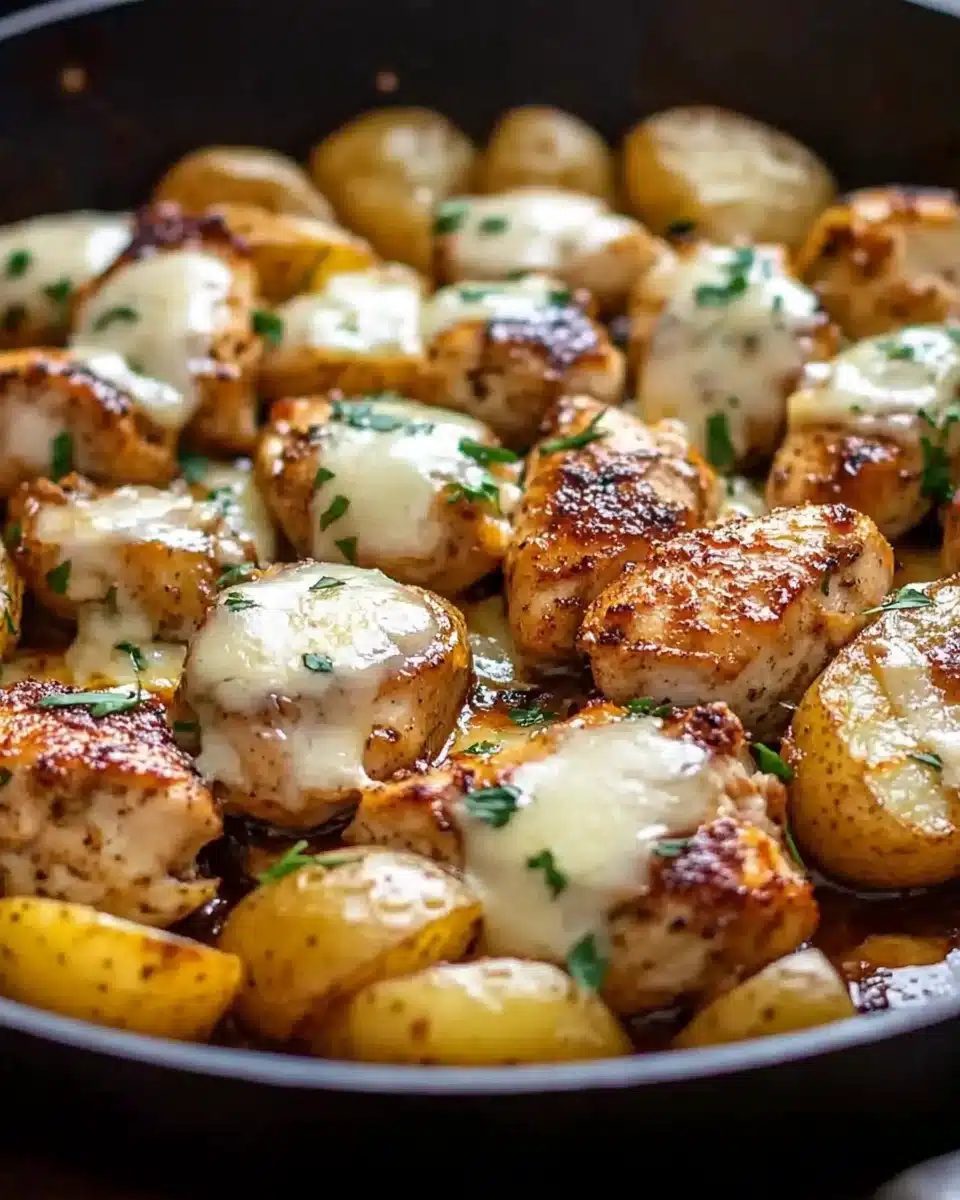 Garlic Parmesan Chicken and Potatoes (One-Pan Dinner) Recipe 3 Garlic Parmesan Chicken and Potatoes (One-Pan Dinner) Recipe - Recipe Image