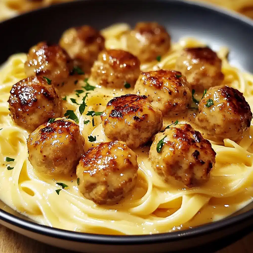 Garlic Butter Chicken Bites with Creamy Parmesan Pasta Recipe