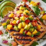 Grilled Salmon with Mango Salsa