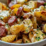 Cheesy Ranch Potatoes and Smoked Sausage