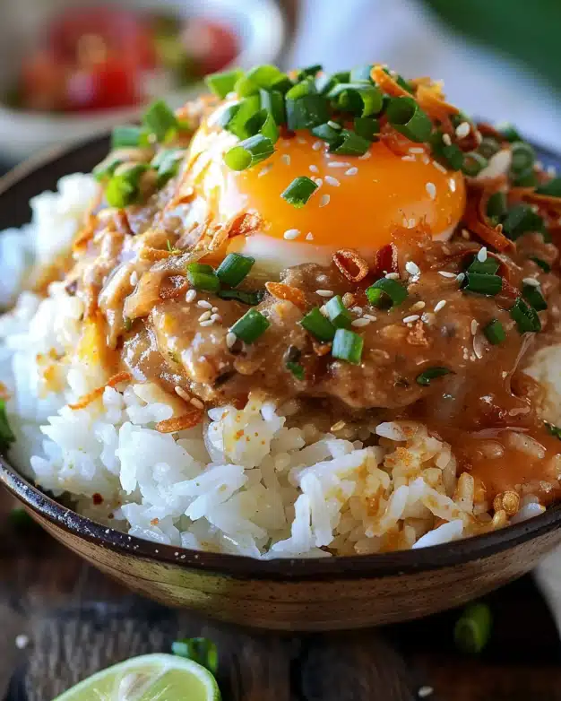 Loco Moco Hawaiian Lunch