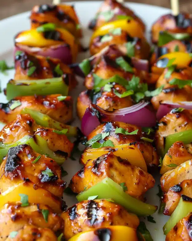 Hawaiian Chicken Pineapple Skewers