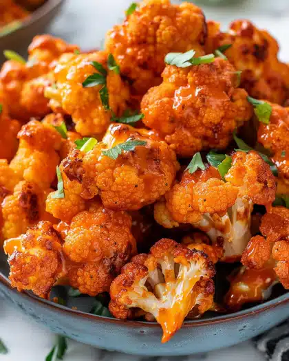 Air Fryer Buffalo Cauliflower