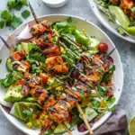 BBQ Chicken Skewer Salad