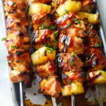 BBQ Pineapple Chicken Kabobs