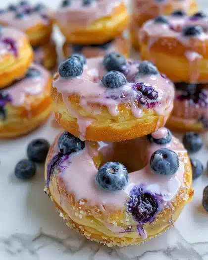 Baked Blueberry Donuts