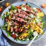 Balsamic Steak Gorgonzola Salad with Grilled Corn Recipe