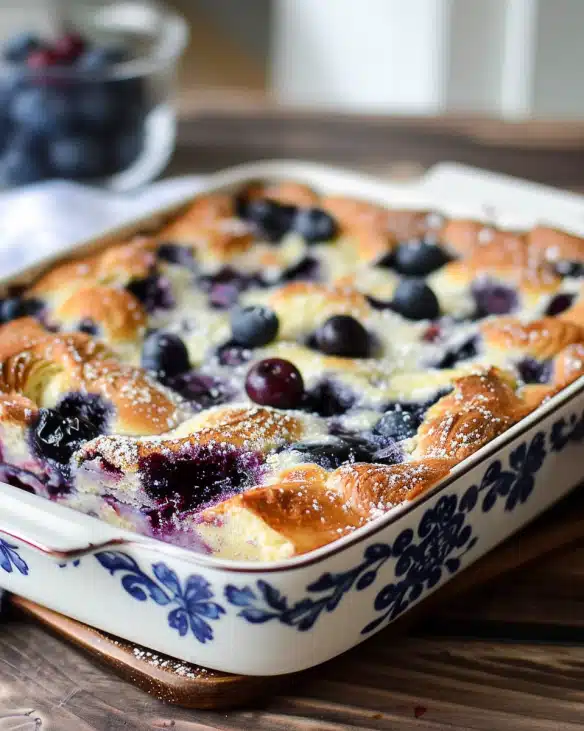 Blueberry Buttermilk Pancake Casserole