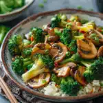 Broccoli and Mushroom Stir Fry