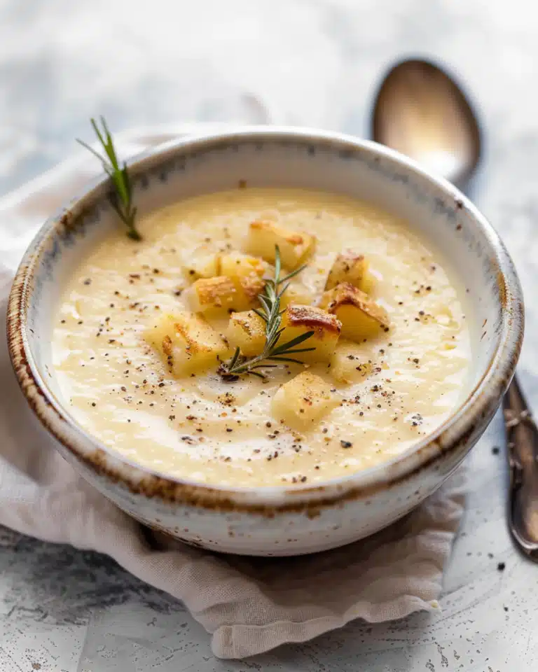 Roasted Garlic Potato Soup