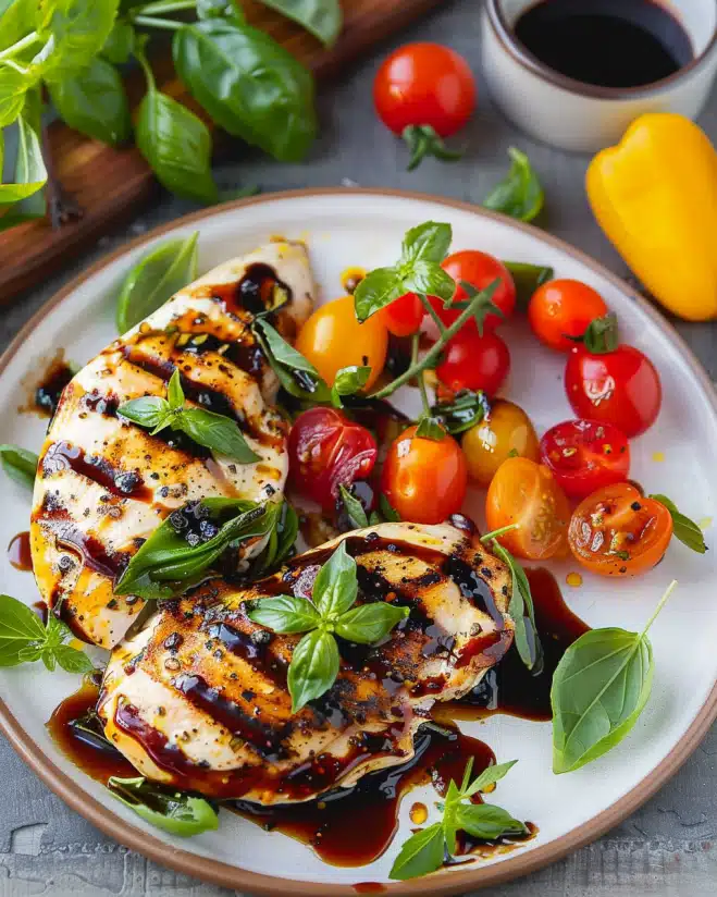 Caprese Balsamic Grilled Chicken