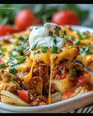Cheesy Taco Potatoes