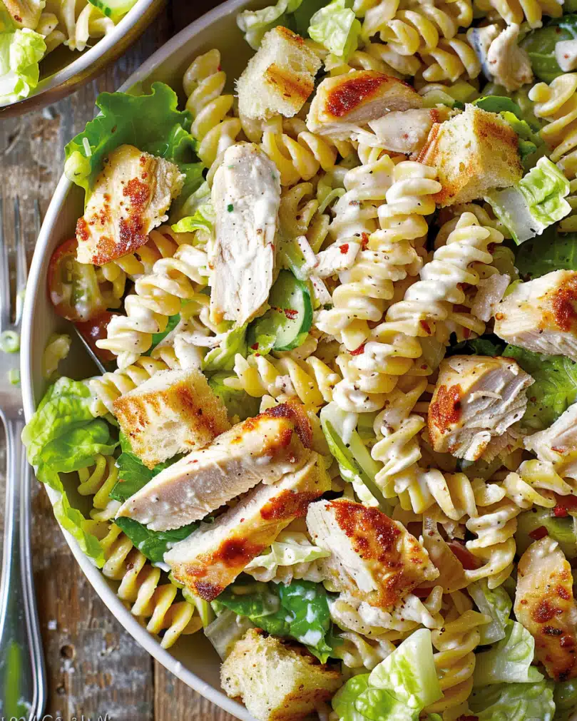 Chicken Caesar Pasta Salad Recipe