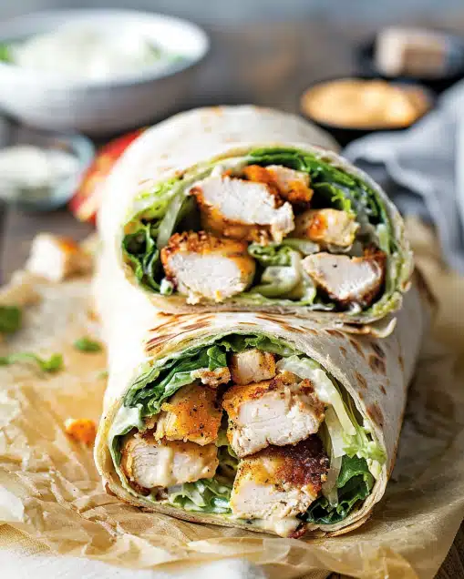Chicken Caesar Wraps