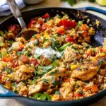 Chicken and Rice Taco Skillet