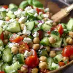  Chickpea Cucumber Salad with Feta and Tomatoes 