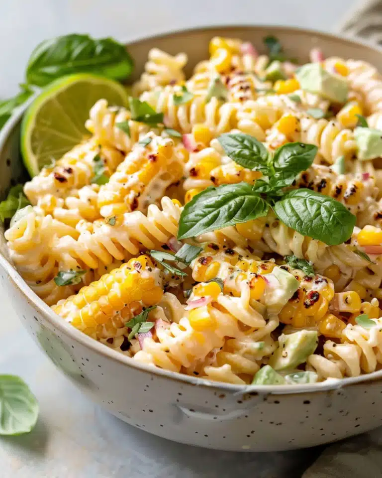 Creamy Street Corn Pasta Salad Recipe