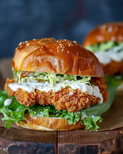 Crispy Chicken Caesar Sandwich
