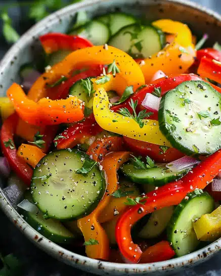 Cucumber Sweet Pepper Salad