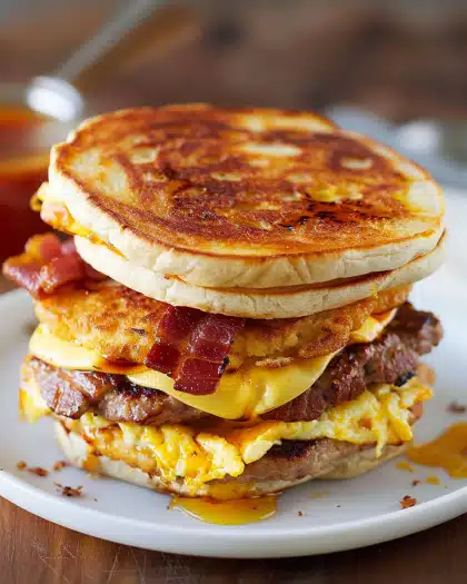 Easy Homemade McGriddle Breakfast Sandwiches