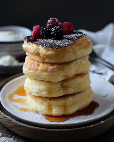 Fluffy Japanese Soufflé Pancakes