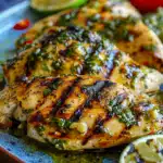 Grilled Salsa Verde Pepper Jack Chicken
