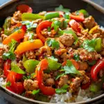 Ground Turkey and Peppers Stir-Fry