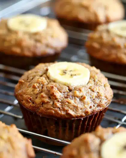 Healthy Banana Muffins No Refined Sugar