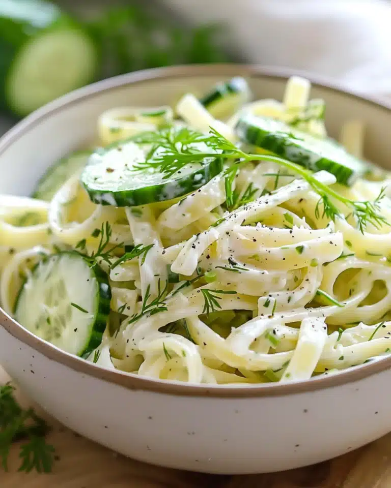 Healthy Cucumber Pasta Salad Recipe
