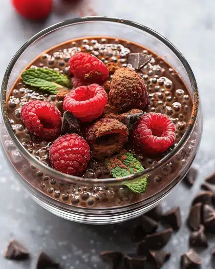 High-Protein Chocolate Chia Pudding