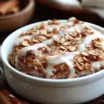 High-Protein Cinnamon Roll Baked Oatmeal