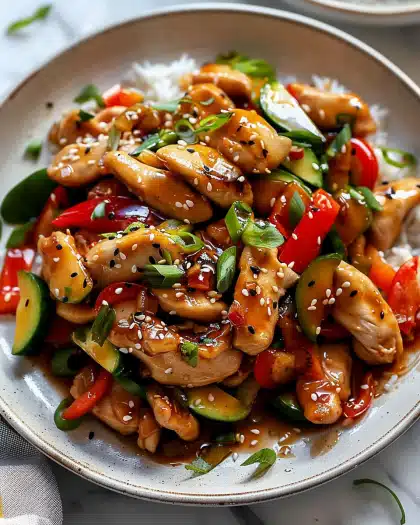 Honey Garlic Chicken Stir-Fry