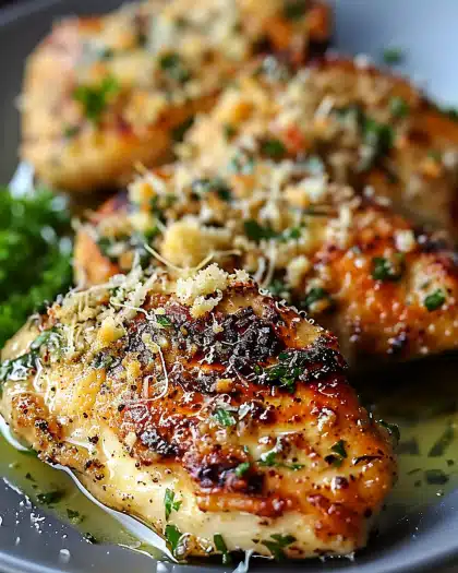 Blackstone Garlic Parmesan Chicken