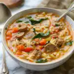 Italian Sausage Orzo Soup