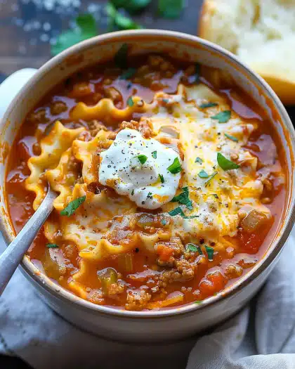 Lasagna Soup