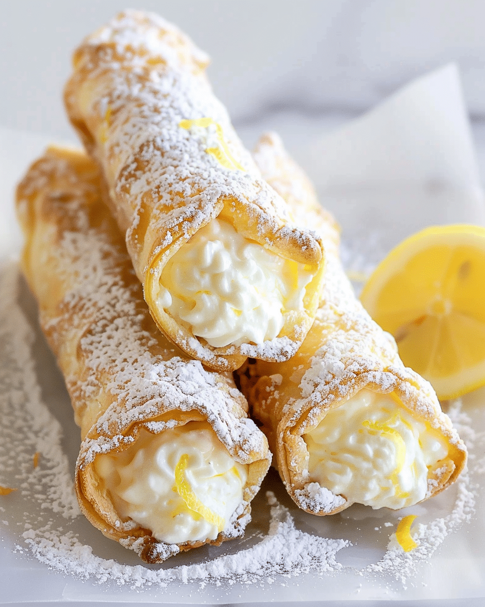 Lemon Meringue Pie Cannoli