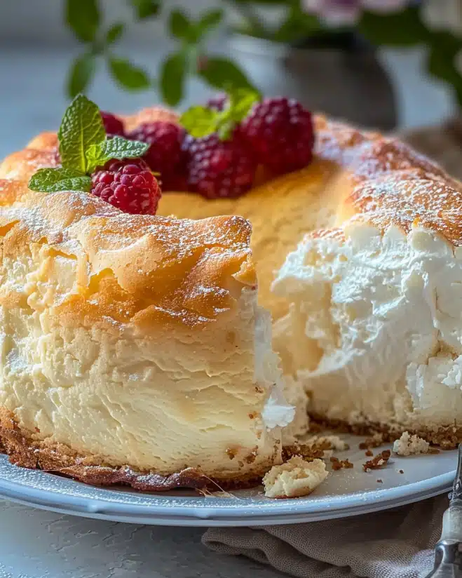 Light & Fluffy Yogurt Cloud Cake