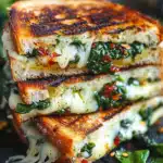 Mediterranean Spinach Grilled Cheese