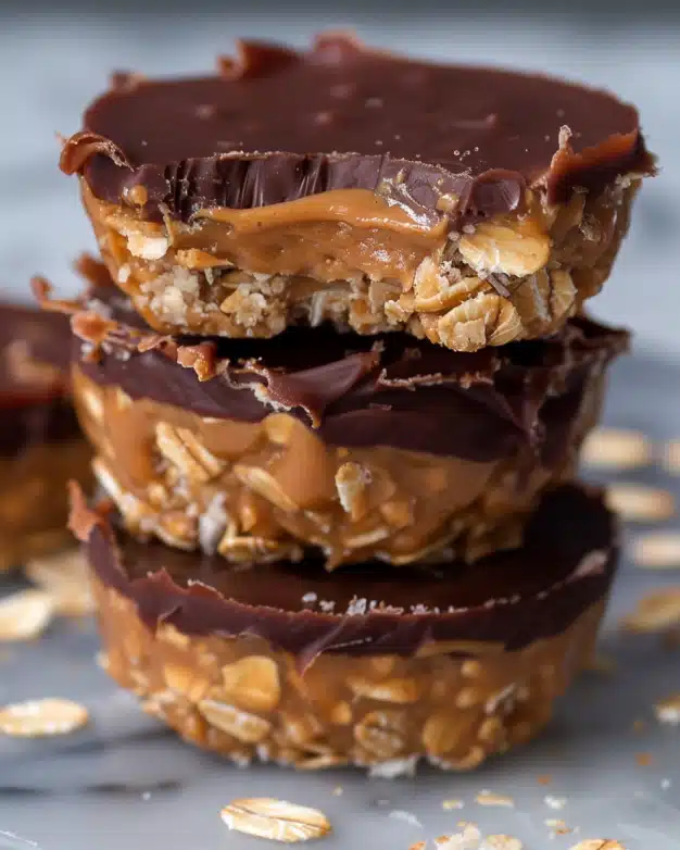 No Bake Peanut Butter Oat Cups Recipe