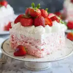 No Bake Strawberry Cloud Cake