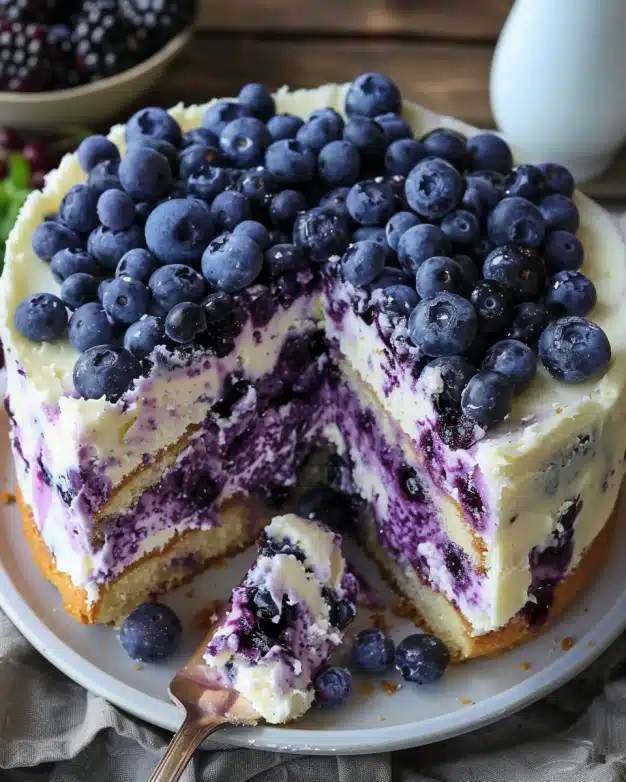 Nova Scotia Blueberry Cream Cake