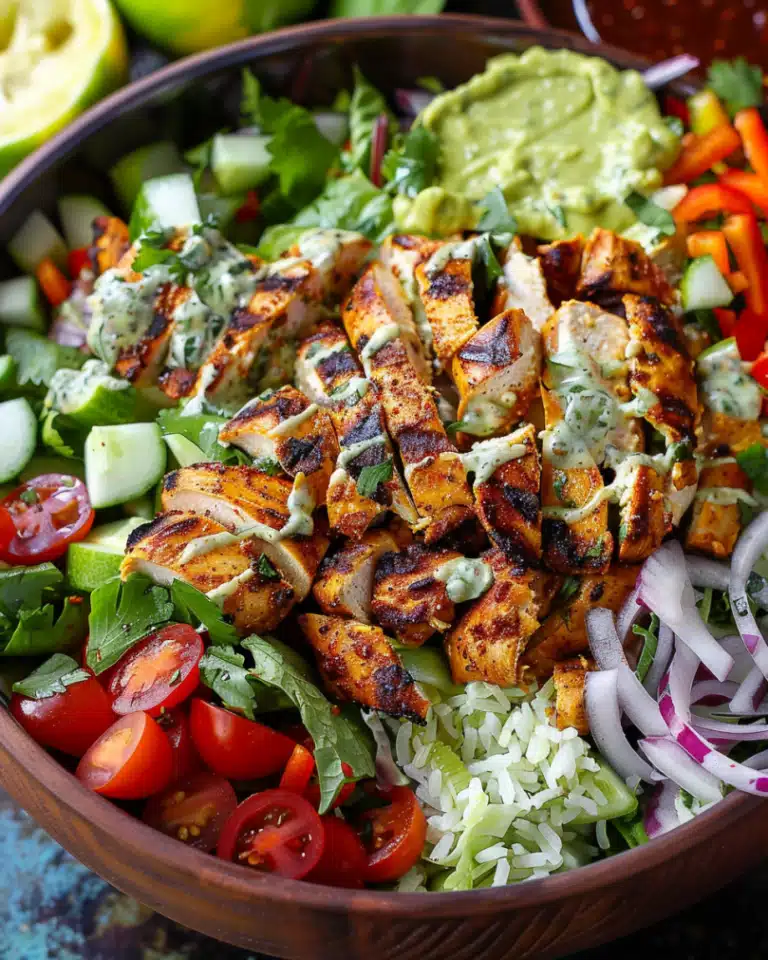 Peruvian Grilled Chicken Salad