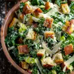 Roasted Garlic & Kale Caesar Salad