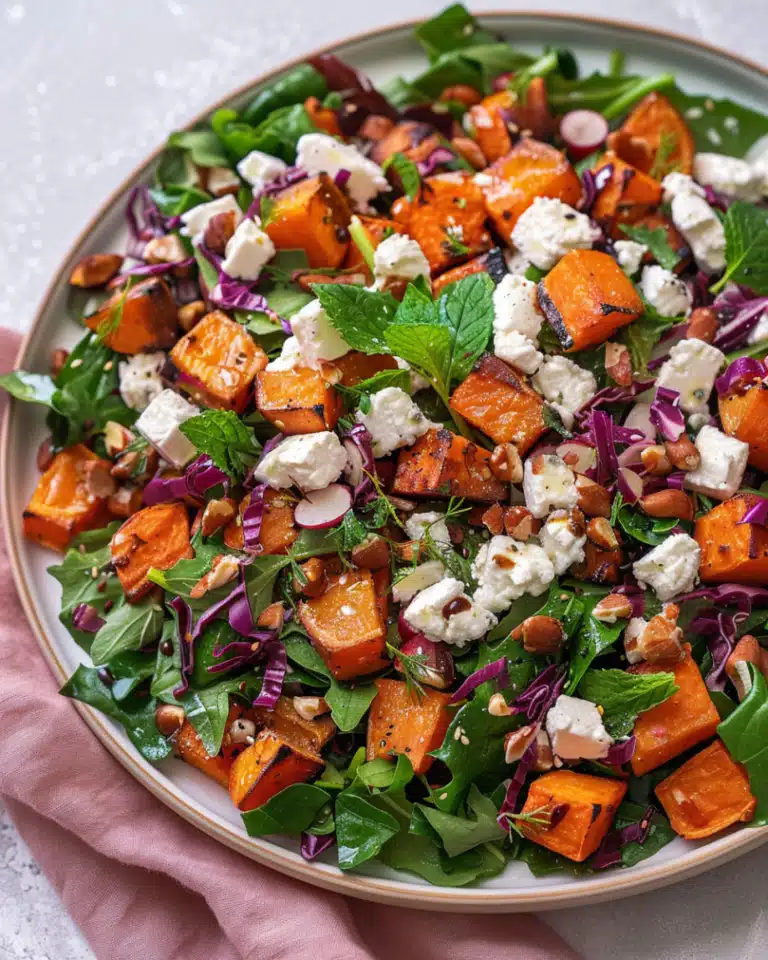 Roast Sweet Potato Goat Cheese Salad Recipe