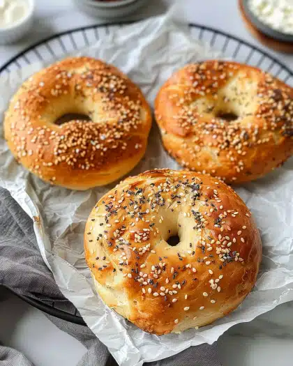 Simple 3 Ingredient Protein Bagels – Air Fryer Recipe