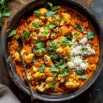 Spice-Roasted Cauliflower in Coconut Tomato Sauce with Lentils