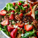 Spinach Strawberry Salad with Pecans Recipe