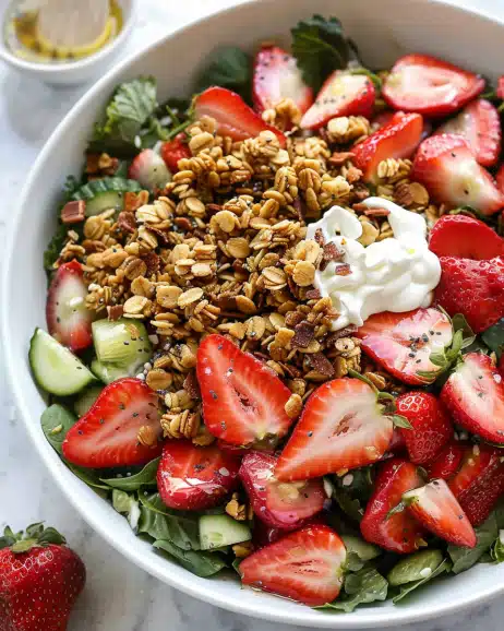 Strawberry Salad with Champagne Vinaigrette
