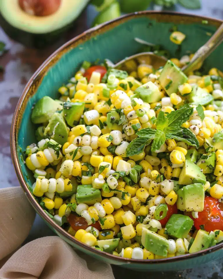 Summer Corn Salad with Avocado Recipe