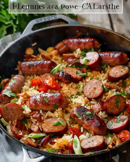 Summer Sausage Skillet with Andouille Sausage